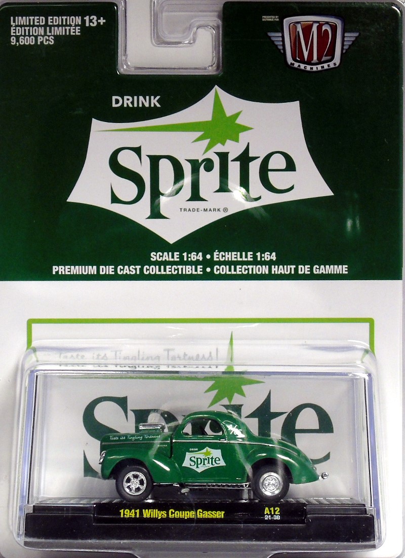 M2 Machines Coca Cola Release A12 1941 Willys Coupe GASSER SPRITE